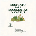 Sustrato Para Suculentas Y Cactus 3 Litros