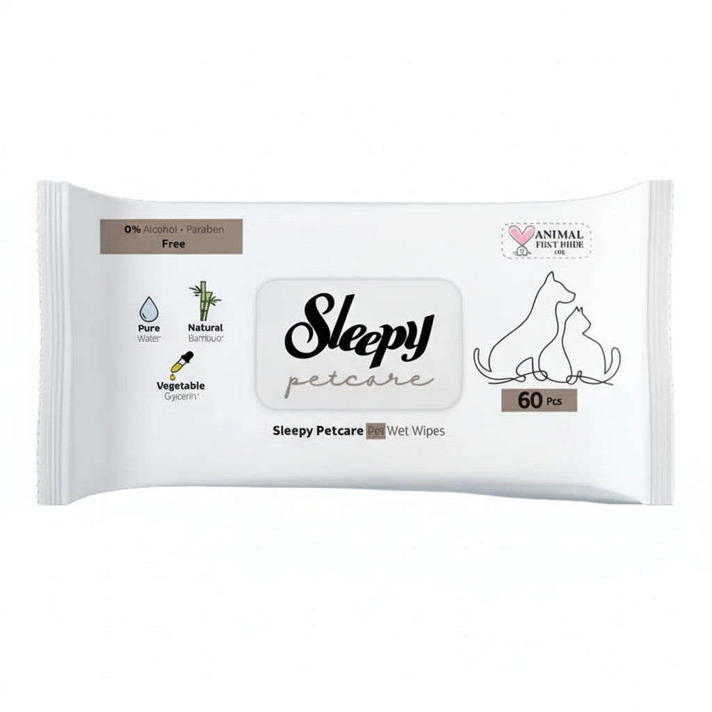 Toallita Húmedas para Mascotas 60 Unidades - Sleepy